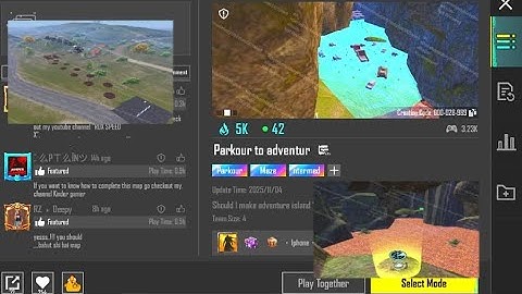 BGMI PARKOUR TO ADVENTURE🌲/ BGMI PARKOUR / BGMI WOW MODE (28989)