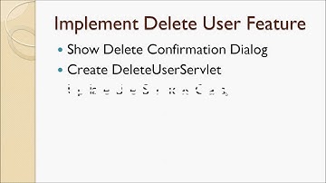 Lecture 43 - Implement Delete User Feature