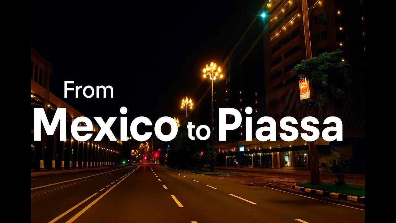 Mesmerizing NIGHT DRIVE in Addis Ababa | From Mexico to Piassa 