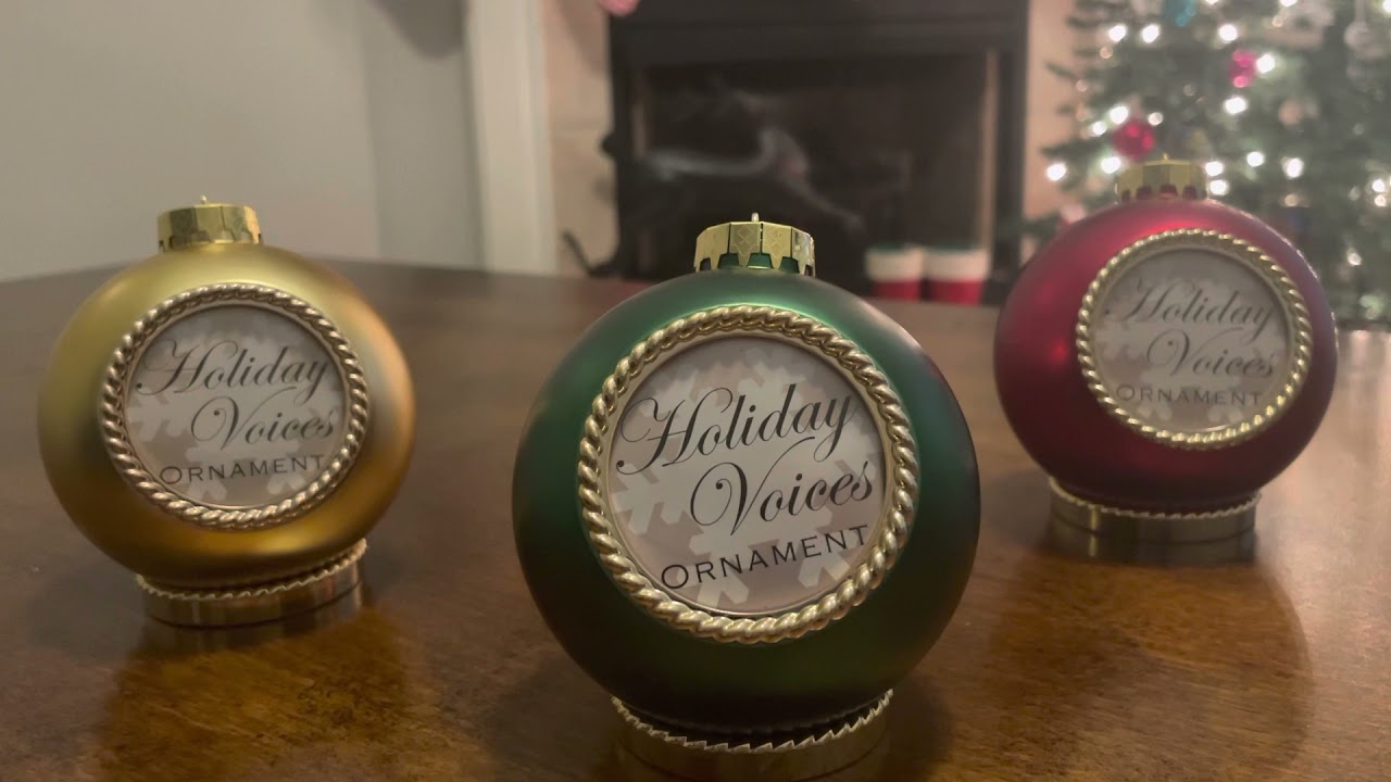 How to record a message and change batteries on a Holiday Voices
