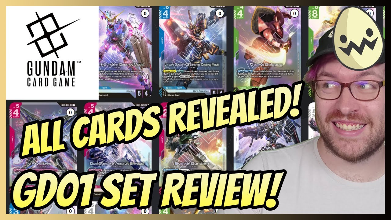 Gundam Card Game: GD01 Set Review! Overview and Basic Starter Deck Upgrades!