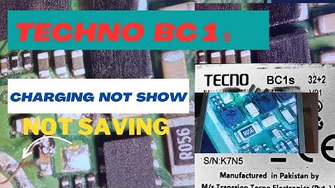 Techno bc1s charging ic ways // TECNO POP 4 LTE - BC1S charging not show