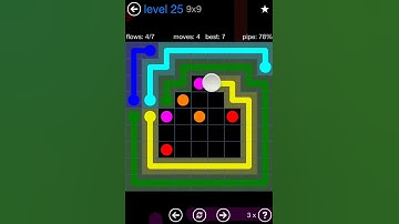 Flow Free Bonus Pack 9x9 Level 25 Walkthrough