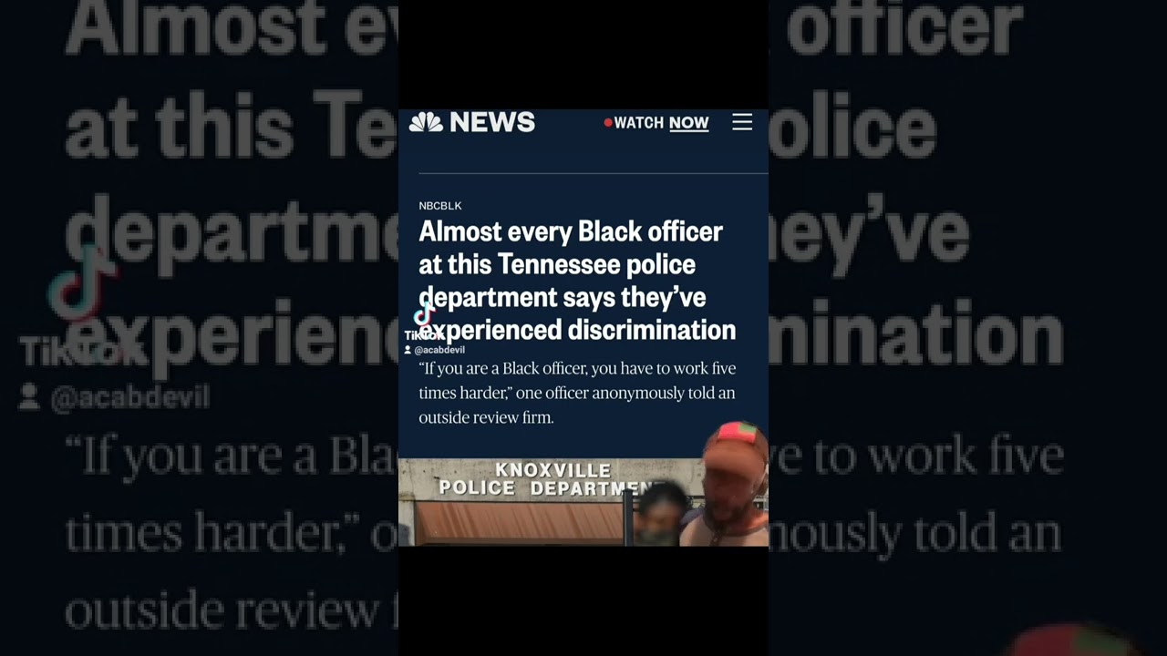 Almost all black cops says this department is racist. #knoxvillve #tennessee #shorts #acabdevil