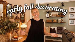 Living Room Decorating! Step by Step Shelf Styling Ideas for Early Fall!π