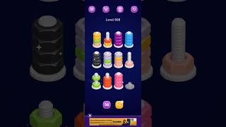 Nut Sort Level 508 Walkthrough | Nuts — Color Sort 508 solution