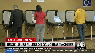 Judge: Georgia must scrap old voting machines after 2019