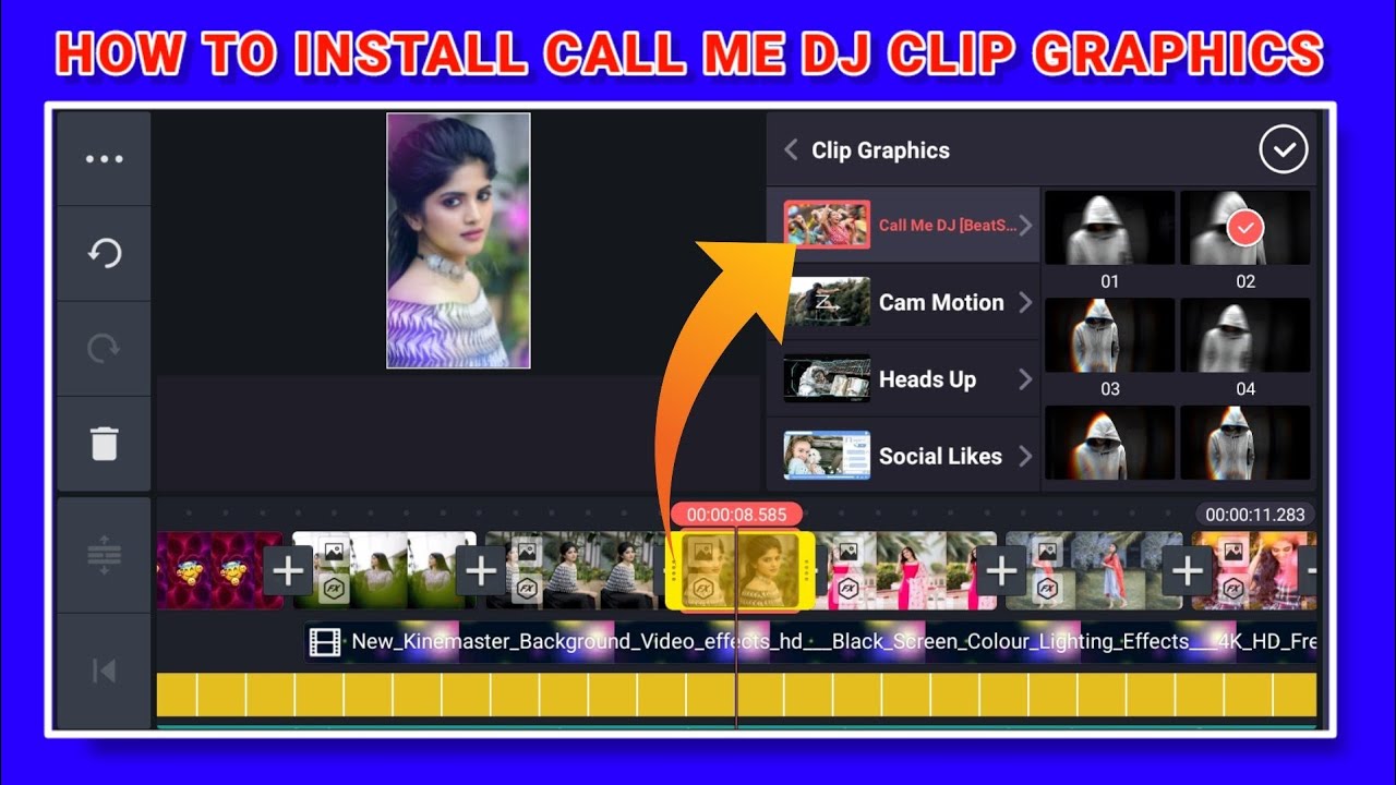 How To Install Call Me Dj [BEATSync] in Kinemaster || Call Me Dj Clip Graphics कैसे Download करे