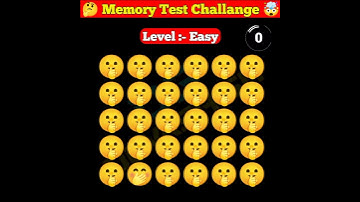 Memory Test 🤯 || Find The Odd Emoji Out || Emoji Puzzle Quiz || part 22 || #shorts #quizt
