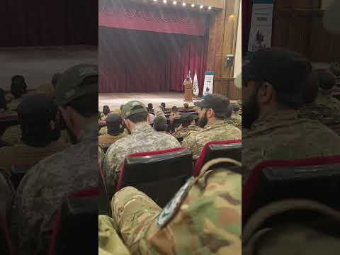 كلمة العميد عبدالرحمن سرحان خلال حفل تكريم كوادر إدارة التدريب بحضور شخصيات قيادية وحكومية