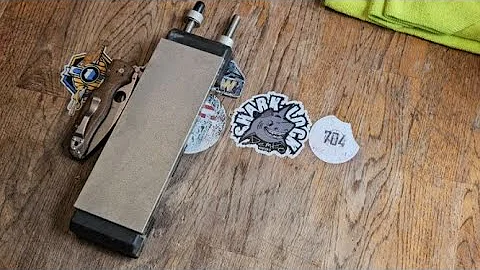 How to lightly convex your edge during knife sharpening for more edge stability Spyderco Shaman