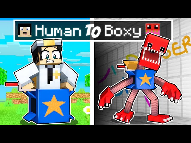 From BOXY BOO to Human in Minecraft! 