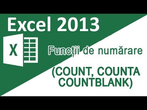 Video: Cum Se Numără în Excel (Excel)