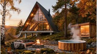 Dream A-Frame Cabin in the Czech Countryside 🌲🔥 | Cozy Modern Escape