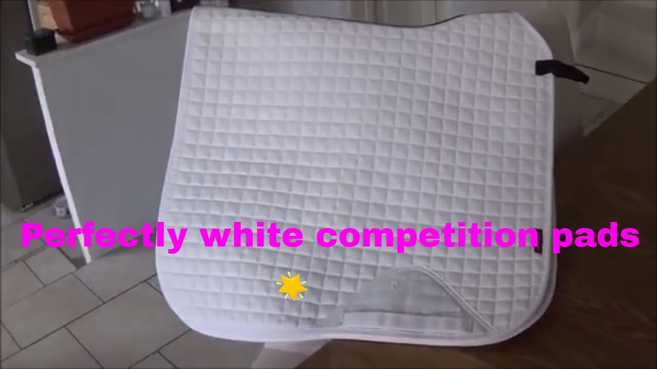How To Clean Your White Competition Saddle Pad | Thestrivetoride Vlog