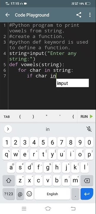 Python program to print vowels from string.| find vowels in python.# ...