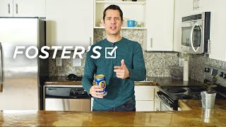 Foster's Lager Review: Crikey That's A Big Can!