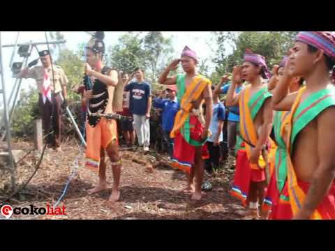Gagahnya, Bendera Merah Putih 5×9 Meter Berkibar di Puncak Gunung Rian