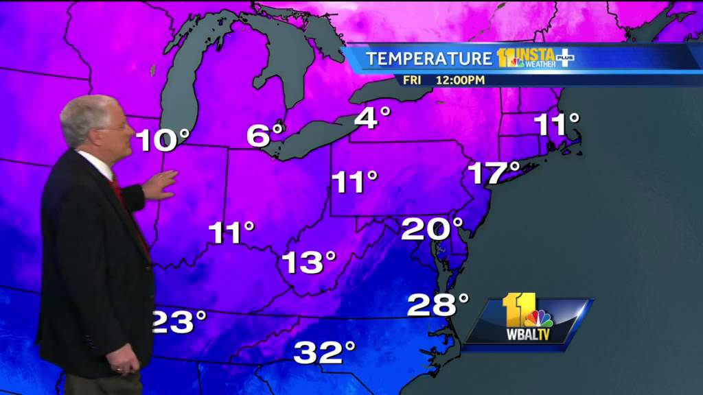 John Singledigit temperatures in Maryland weather forecast YouTube