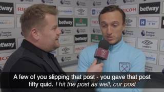 Mark Noble Post-Match Interview With James Corden