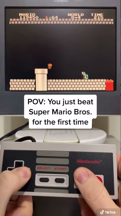 POV: Beating Super Mario Bros for the first time