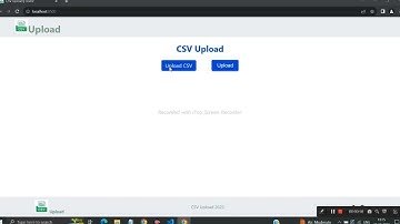 CSV upload Node js backend skill test