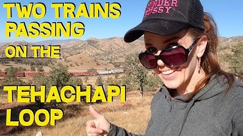 Two Trains Passing on the Tehachapi Loop