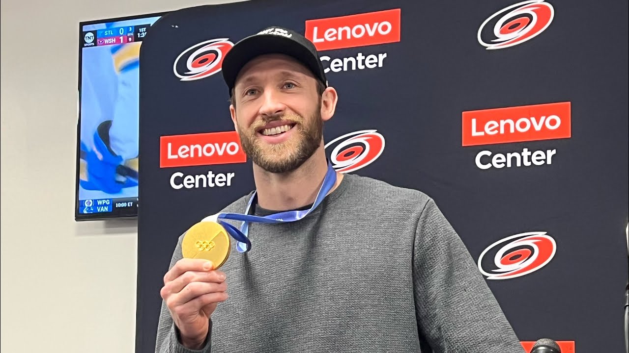 Jaccob Slavin Talks Team USA, Winning Olympic Gold