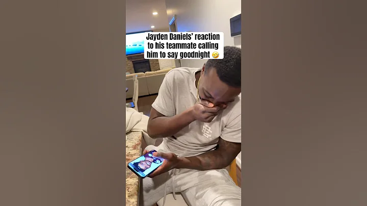 Mike Sainristil calling his teammates to say goodnight 😭