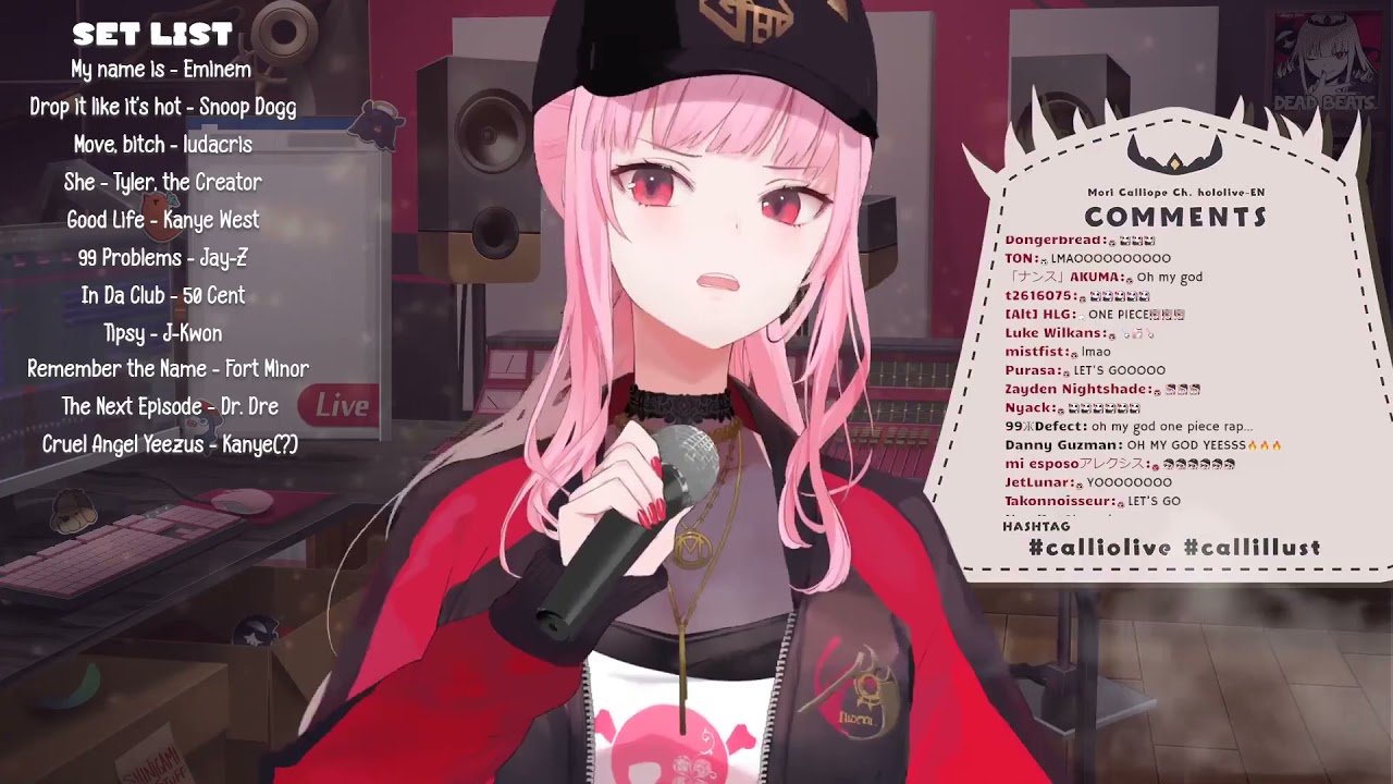 Calliope Mori Raps The One Piece Pirate Rap YouTube