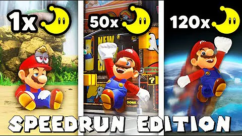 Speedrunning Mario Odyssey  But Every Moon Makes MARIO Jump Higher!!