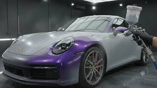 Transforming a 150K Porsche 911 With Impossible Color-Shift Paint ASMR detailing