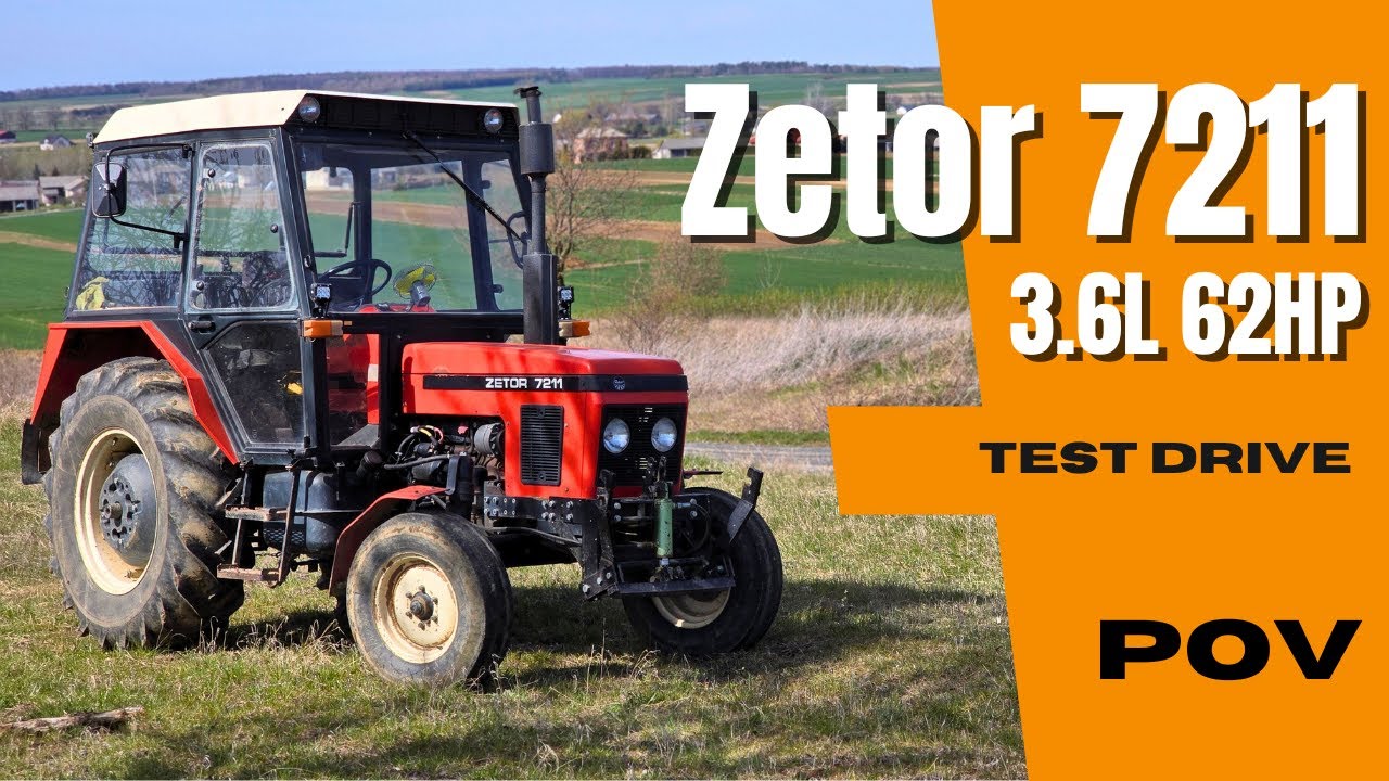 Zetor 7211 1990 (3.6l 62HP) | POV Test Drive | CabView - YouTube