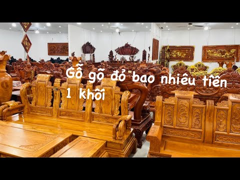 Video Gỗ gõ đỏ bao nhiêu tiền 1 khối. Các phân biết gỗ gõ đỏ... - youtube