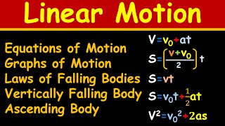 Lesson-3 Linear Motion (Equations, Graphs of Motion, Laws of Falling Body, Vertically Falling Body) Linear Motion Lesson 3