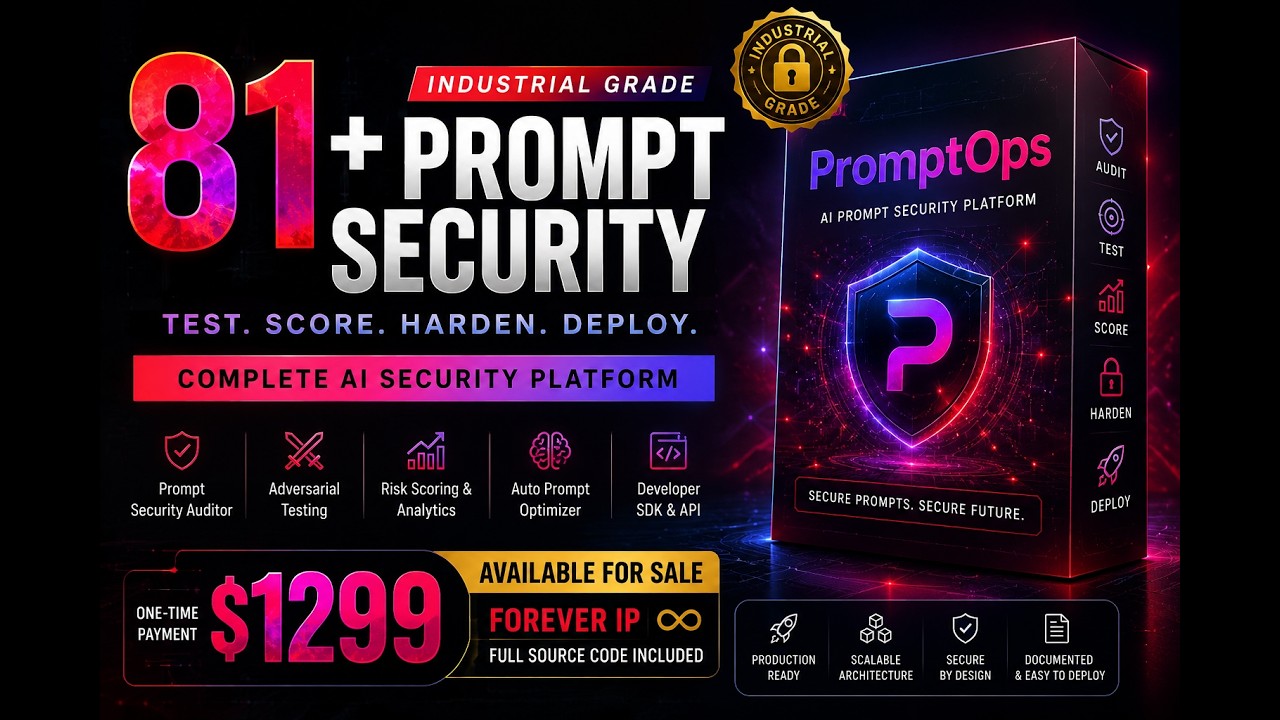PromptOps - Turnkey Enterprise System Prompt Security & Analytics SaaS Demo