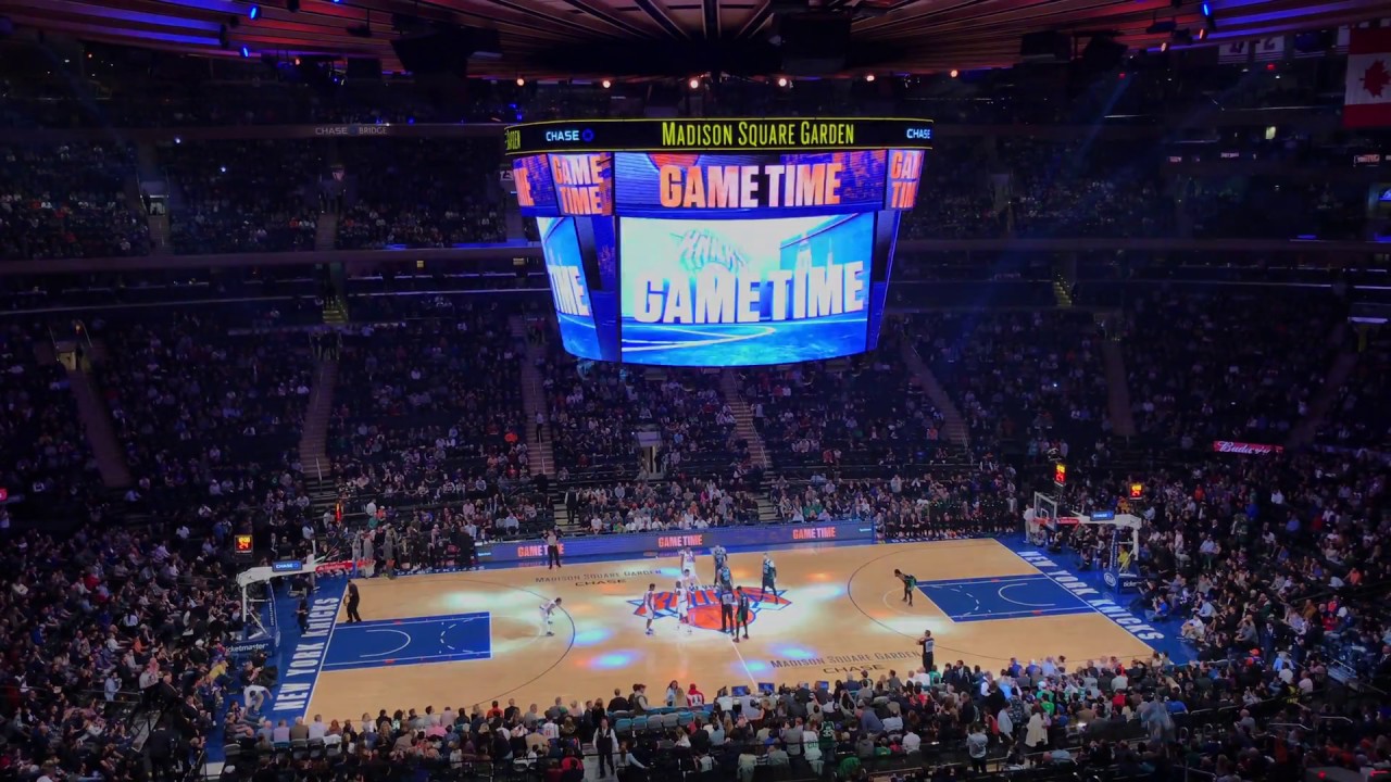 Knicks inovam, cortam vídeo, música e entretenimento durante jogo