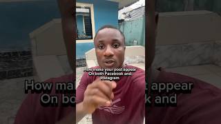 How To Make Your Post Appear On Both Instagram And Facebook Page