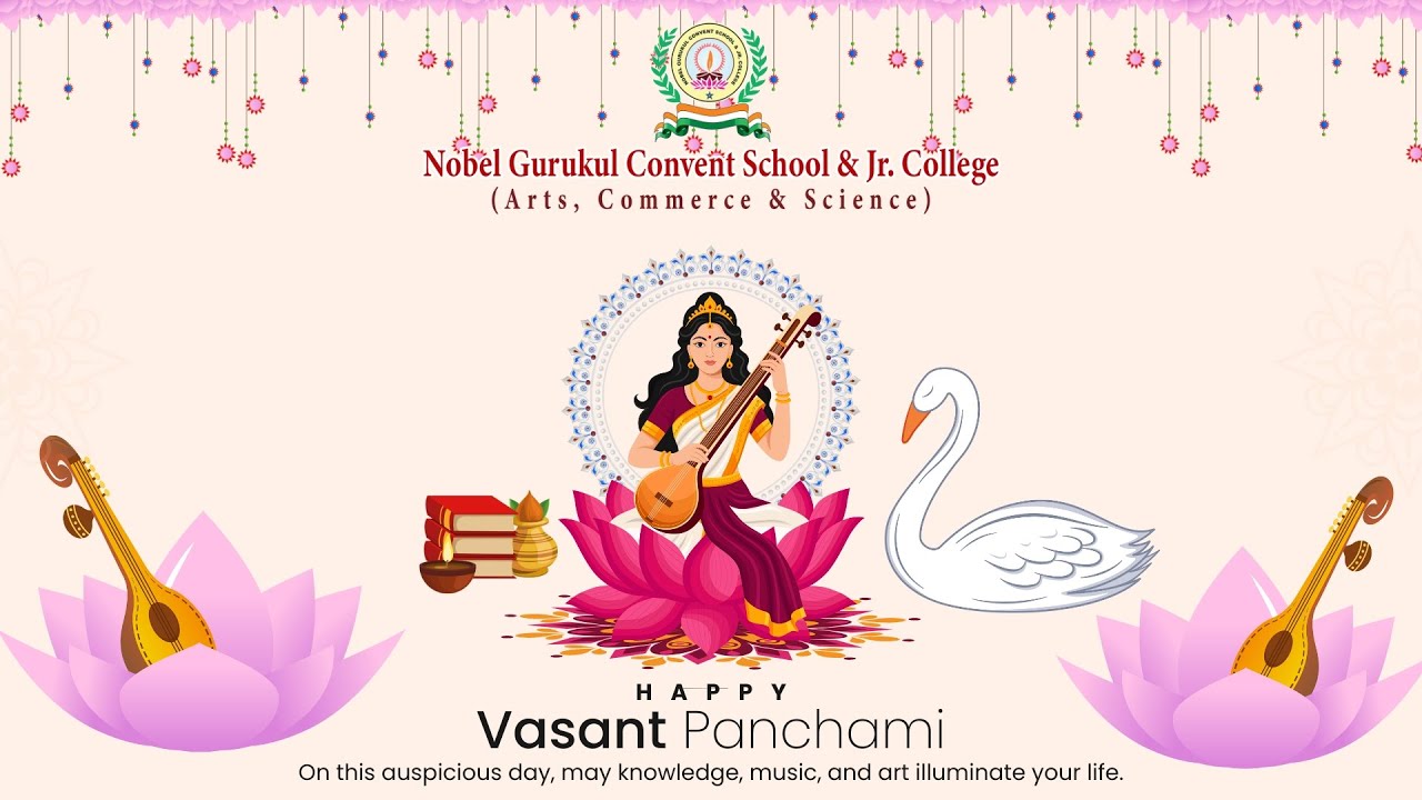 🌼🙏 Saraswati Devi Pooja at Nobel Gurukul Convent School & Jr. College 🙏🌼