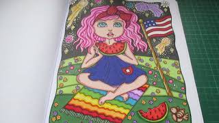 Finished Colouring Pages For July And August 2021