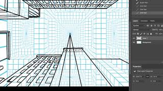 Drawing Perspective with David Chelsea: Drawing A View Looking Up Using A One-Point Perspective Grid