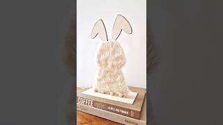 DIY Wooden Easter Bunny | Laser Cut with xTool #easterdiy #lasercutting #easterdecor