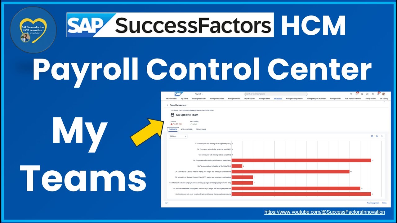 SAP Payroll Control Center: My Teams & Team Management App Tutorial (PCC)