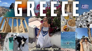 A WEEK IN GREECE 🇬🇷 | exploring Athens & Santorini 🌺🐚✨