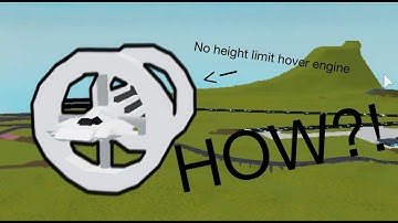 NO HEIGHT LIMIT HOVER ENGINE IN PLANE CRAZY??? | plane crazy tutorial - How to defy gravity [roblox]