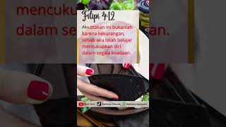 Download Lagu Ayat Alkitab Firman Tuhan Hari Ini - Segala Perkara Dapat Ku Tanggung Didalam Dia #Shorts MP3