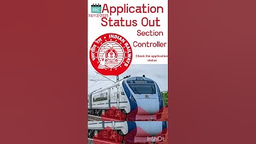 📌RRB Section Controller Application Status Out 📌📢