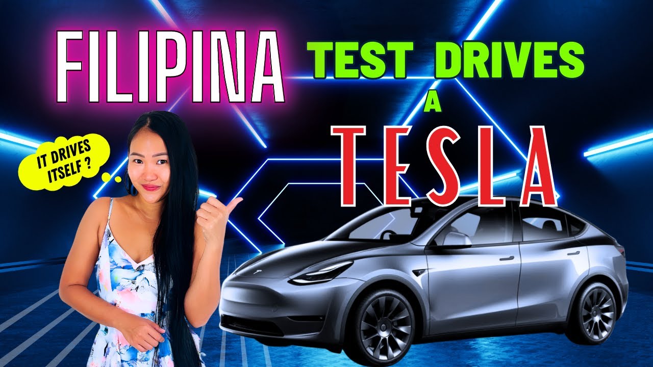 Pea Takes a Tesla For A Spin - The Amazing Self-Driving Model Y