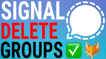 How To Delete Groups On Signal