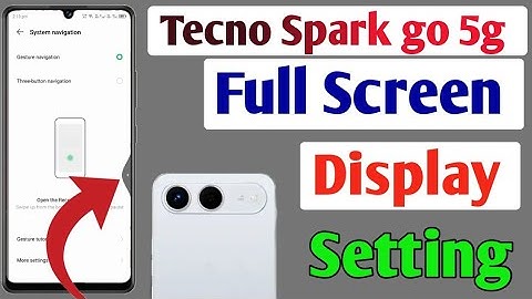 Tecno Spark go 5g full screen display settings | How to use full screen display in Tecno Spark go